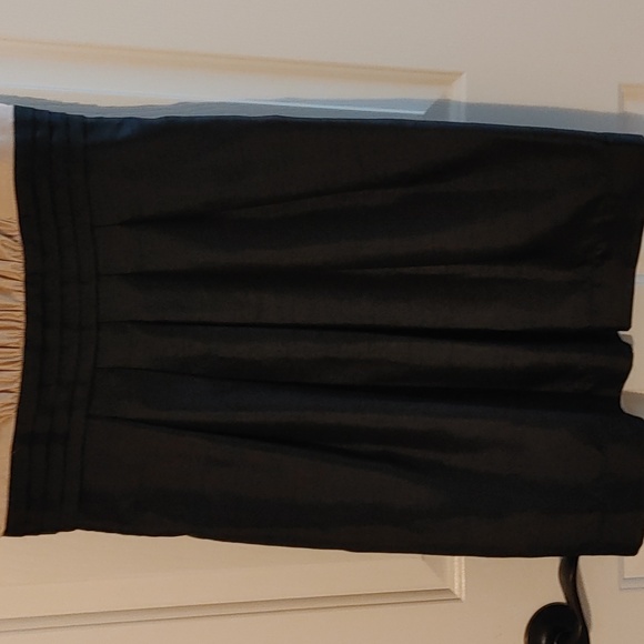 Jessica Howard Black and Gold Pleated Mini Dress Size 6 Petite W/Pockets Formal - Picture 6 of 9